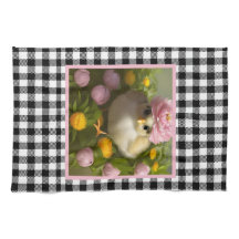 Cute Chicks and Flowers Påsk