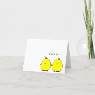 Cute Chicks - tack för ditt kort