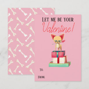 Cute Chihuahua bli mitt Valentine-kort Inbjudningar