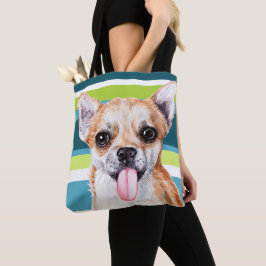 Cute Chihuahua Colorful Mönster Tygkasse