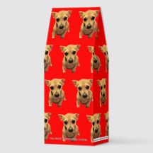 Cute Chihuahua Dog Red Personalized Roasted Coffee