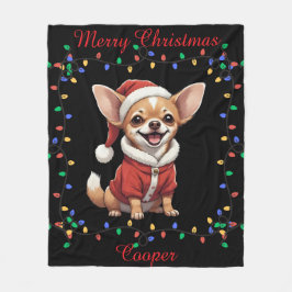 Cute Chihuahua Fleece Blanket