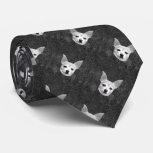 Cute Chihuahua Hund Black and White Mönster Slips