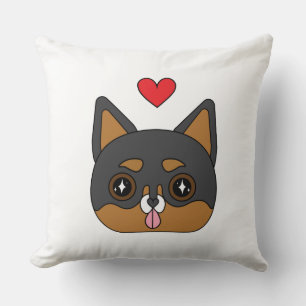 Cute Chihuahua Hund Heart Kudde