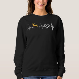 Cute Chihuahua Hund Heartslag För manar kvinnor Ki T Shirt