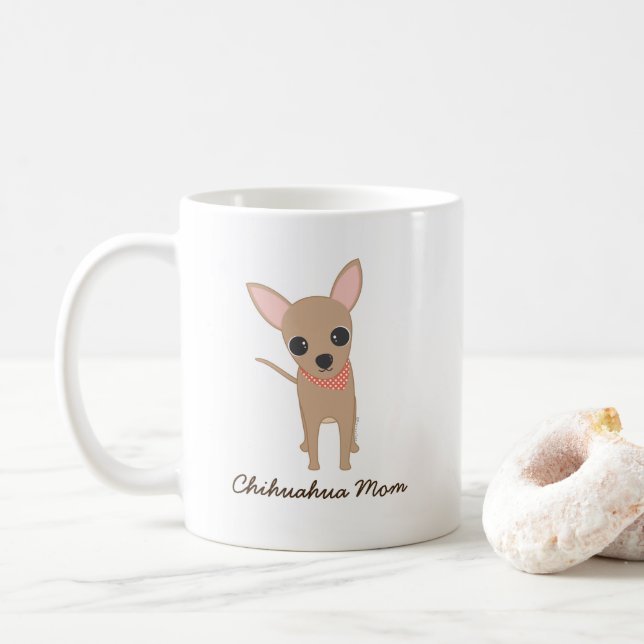 Cute Chihuahua Hund Mamma  Kaffemugg (Med munk)