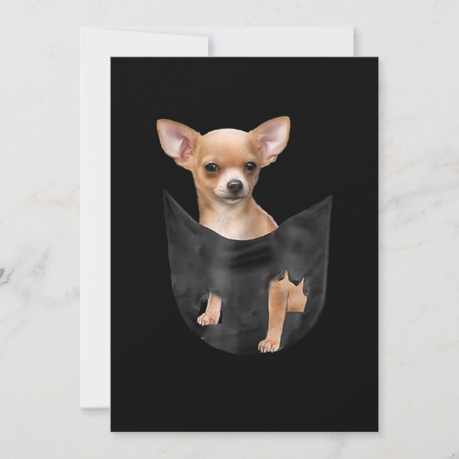 Cute Chihuahua i din Pocket-jul Meddelande (Framsida)