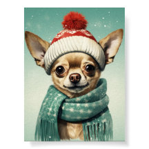 Cute Chihuahua Jul Art: Den goda Valpen Helgdag