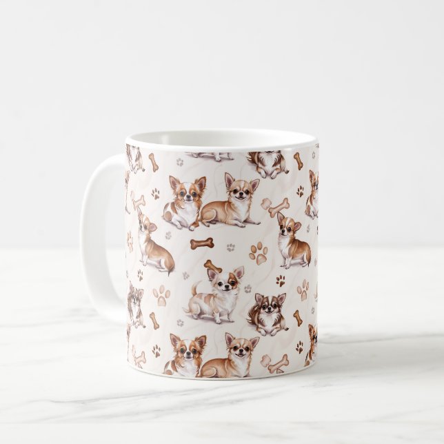 Cute Chihuahua Kaffemugg (Framsida vänster)