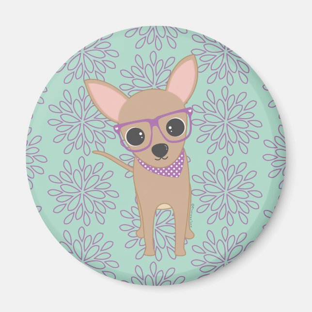 Cute Chihuahua Magnet (Framsidan)