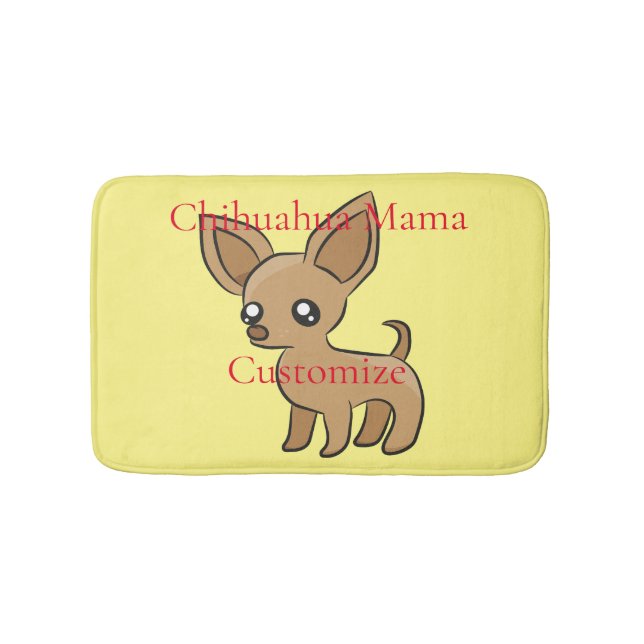 Cute Chihuahua Mamma Art Thunder_Cove Badrumsmatta (Framsidan)