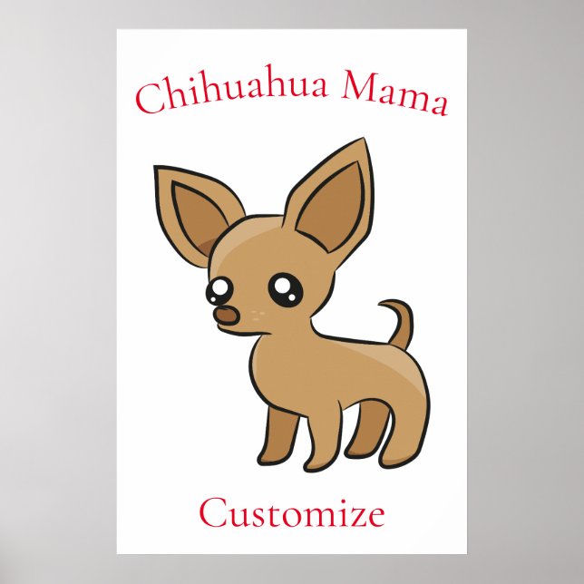 Cute Chihuahua Mamma Art Thunder_Cove Poster (Framsidan)