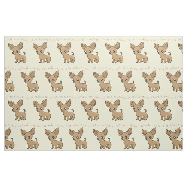 Cute Chihuahua Mamma Art Thunder_Cove Tyg (Fat Quarter)