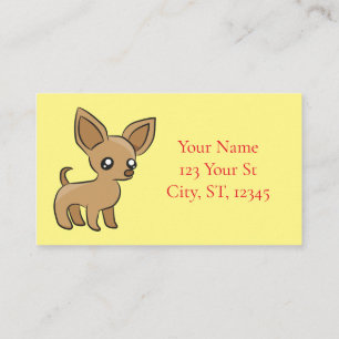Cute Chihuahua Mamma Art Thunder_Cove Visitkort