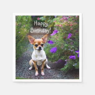 Cute Chihuahua Papper Napkins Pappersservett