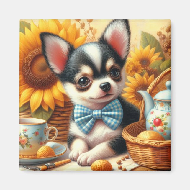 Cute Chihuahua Puppy Magnet (Framsidan)