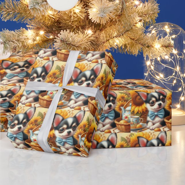 Cute Chihuahua Puppy Presentpapper (Helgdagar)