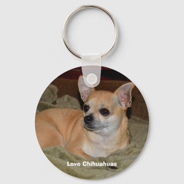 Cute Chihuahua Resting Nyckelring (Framsida)