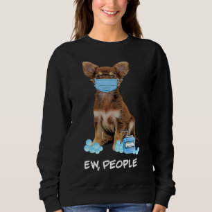 Cute Chihuahua Wearing Ansikte Mask Ew T Shirt