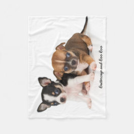 Cute Chihuahuas Photo Fleece Blanket