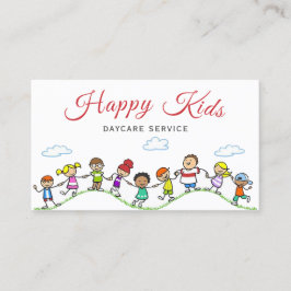 Cute Child Daycare babysit Service Visitkort