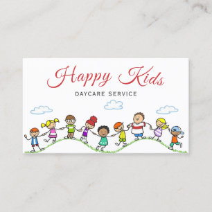 Cute Child Daycare babysit Service Visitkort