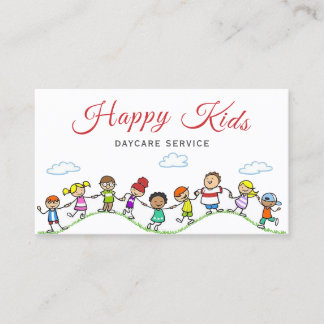 Cute Child Daycare babysit Service Visitkort