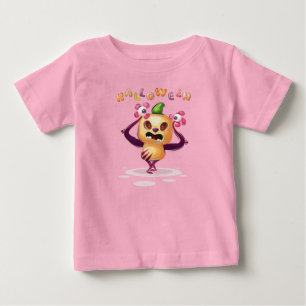 Cute Childisch pumkin Halloween Monster Småbarn T Shirt