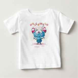 Cute Childisk Halloween Monster Småbarn Baby T-Sh T Shirt