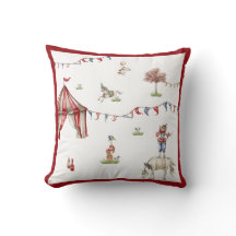 Cute Children Circus Carnival Animals Pattern