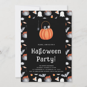 Cute Children Halloween fest Inbjudningar