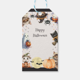 Cute Children Halloween fest Presentetikett