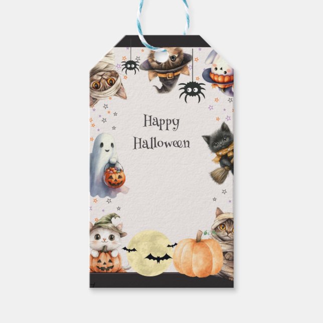 Cute Children Halloween fest Presentetikett (Framsidan)