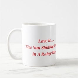 Cute Children Sharing an Parbrella Kaffemugg