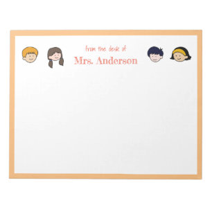 Cute children Teacher's Anteckningsblock