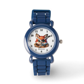 Cute children unisex fox älskare armbandsur