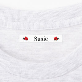 Cute Child's Ladybugs Järn på etiketter