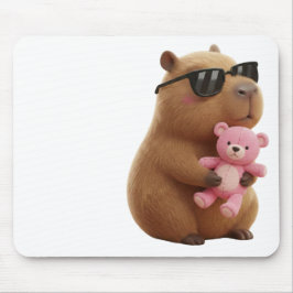 Cute Chill Capybara with Teddy Bear Aesthetic  Musmatta