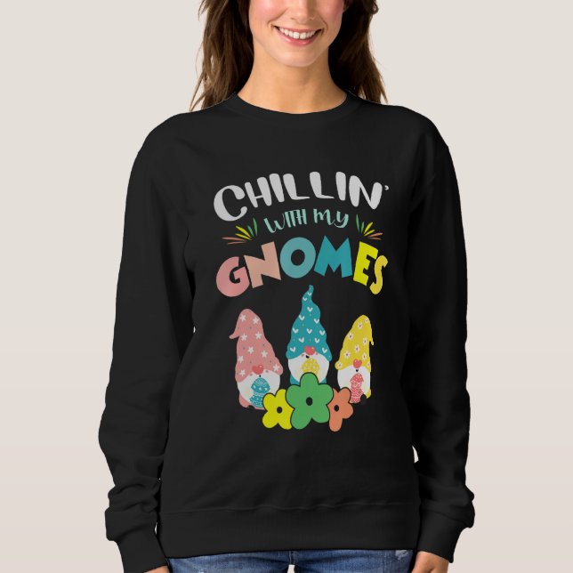 Cute Chillinu2019 med min Gnomes Squad Lycklig-ost T Shirt (Framsida)