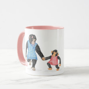 Cute chimp mugg för en fantastisk-fritid