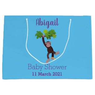 Cute chimpans i tecknaden för hängning av djungeln