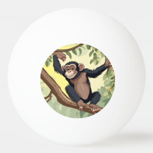 Cute Chimpanzee Pingisboll