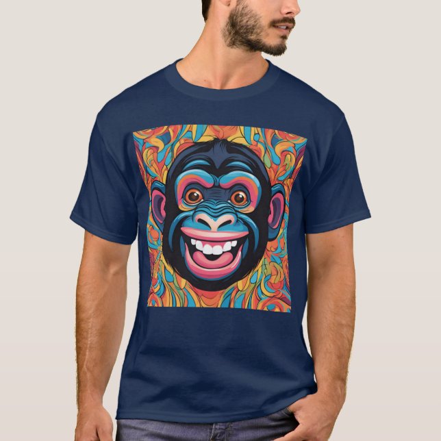 Cute Chimpanzee T Shirt (Framsida)