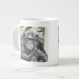CUTE CHIMPANZEES JUMBO MUGG