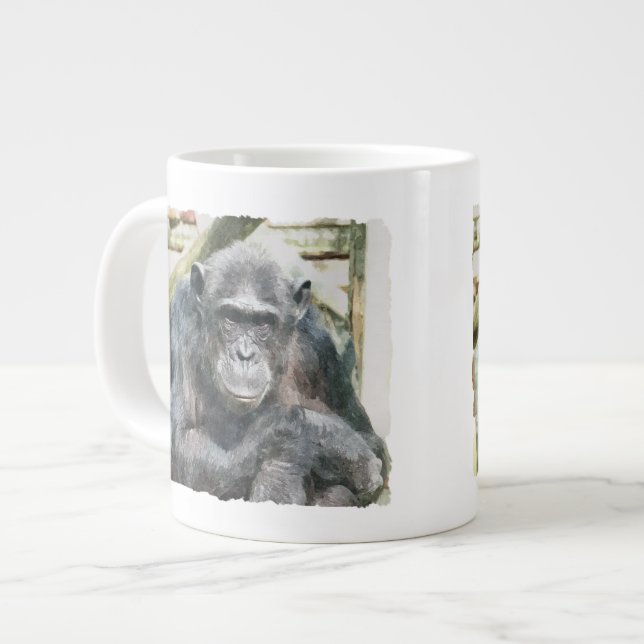 CUTE CHIMPANZEES JUMBO MUGG (Framsida vänster)