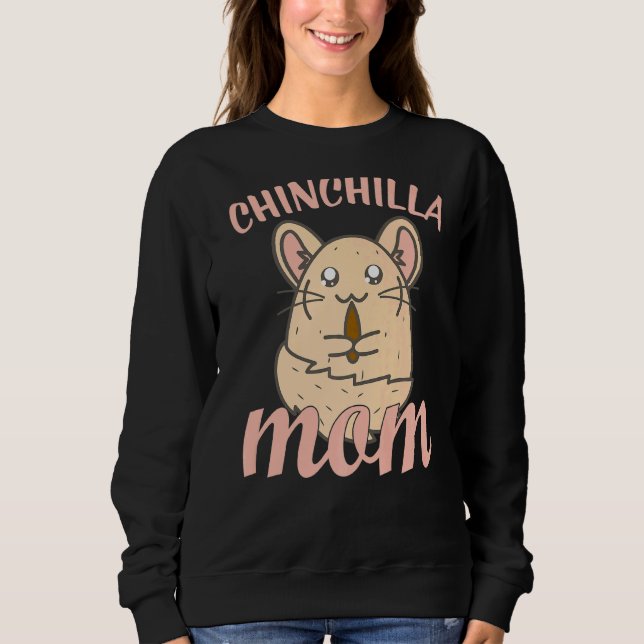 Cute Chinchilla Mamma T Shirt (Framsida)