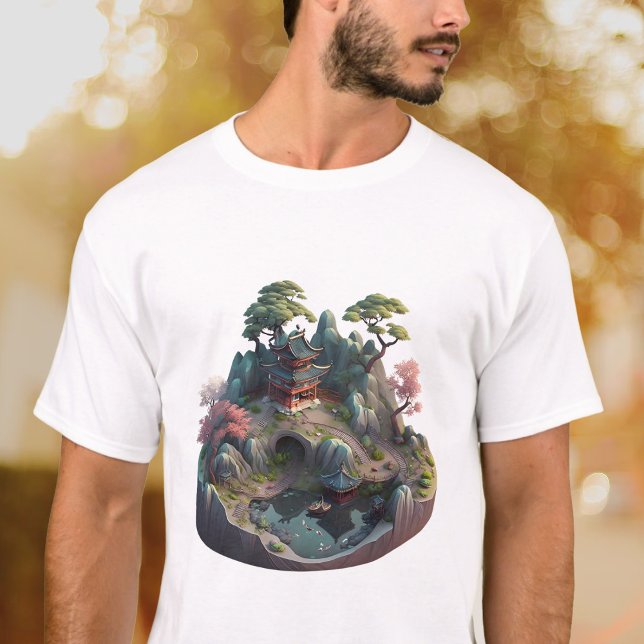 Cute Chinese Fantasy 3D Ligcape T-shirt (Skapare uppladdad)