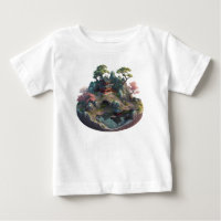 Cute Chinese Fantasy 3D Liggande Baby överst