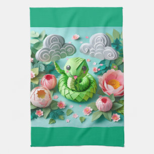 Cute Chinese New Year Snake 2025 KT2 Kökshandduk