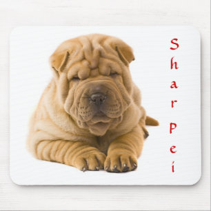 Cute Chinese Shar Pei Puppy Mousepad Musmatta